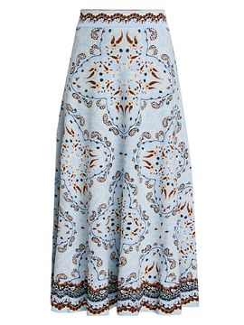 Cara Cara Women's Sandrine Paisley A-Line Midi-Skirt