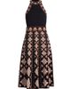 Cara Cara Women's Sandrinna Jacquard Midi-Dress - 8