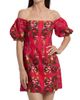 Cara Cara Women's Tully Floral Linen Off-the-Shoulder Minidress - 3