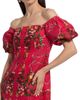 Cara Cara Women's Tully Floral Linen Off-the-Shoulder Minidress - 6