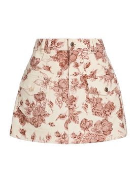Cara Cara Women's Wayne Floral Denim Miniskirt