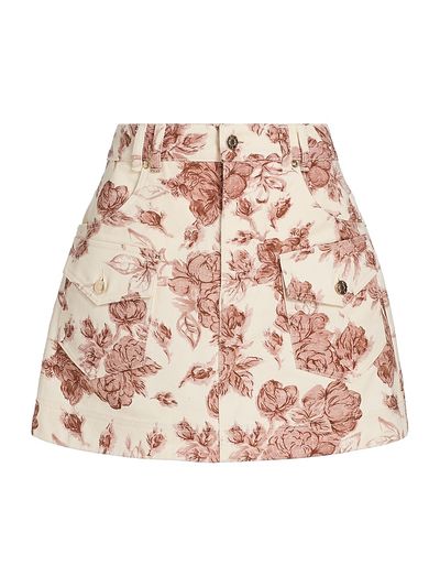 Cara Cara Women's Wayne Floral Denim Miniskirt