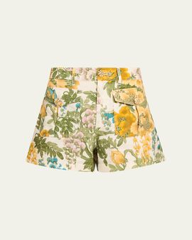 Cara Cara Xenia Floral Linen Shorts
