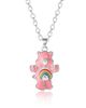 Care Bears Care Bears Silver Flash-Plated 3D Pendant Necklace with Crystal Accent, 16"+2" - 1