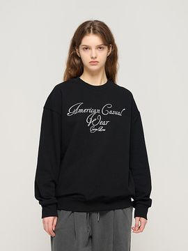 CARGOBROS Artwork cursive lettering sweatshirt (black)