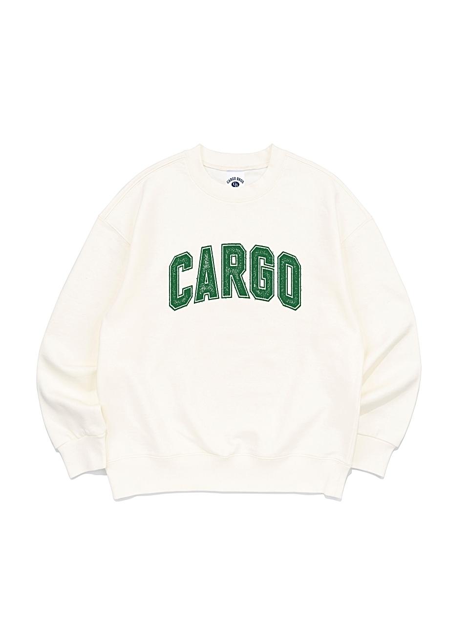 CARGOBROS Basic Logo Overfit Sweatshirt (cream)