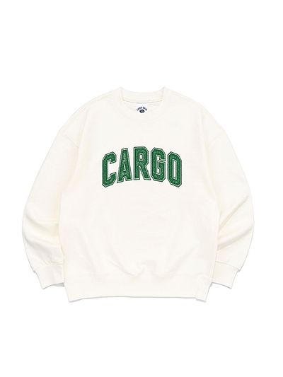 CARGOBROS Basic Logo Overfit Sweatshirt (cream)