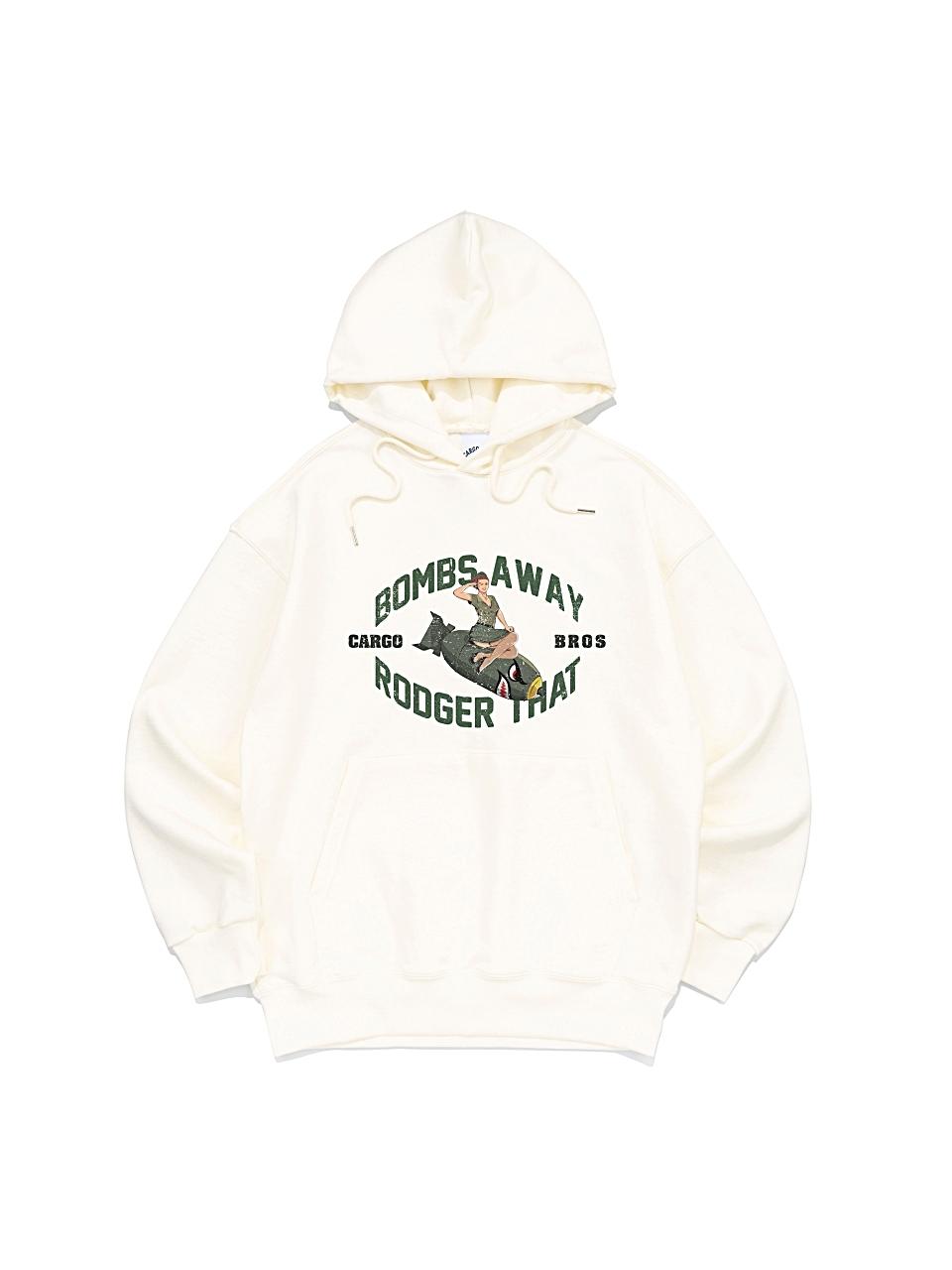 CARGOBROS Boom Printed Hooded T-Shirt (Cream)