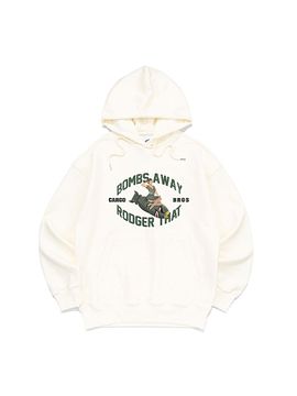 CARGOBROS Boom Printed Hooded T-Shirt (Cream)