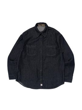 CARGOBROS Non-fade Denim Shirt [Blue]