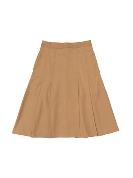 CARGOBROS Pleated Long Skirt [Beige]