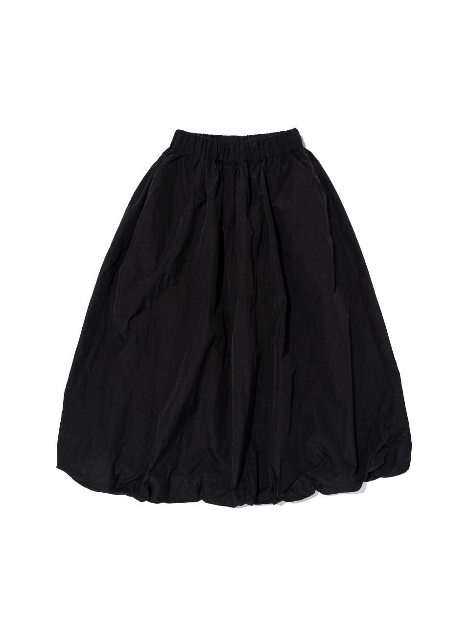 CARGOBROS Washed Balloon Long Skirt [Black]