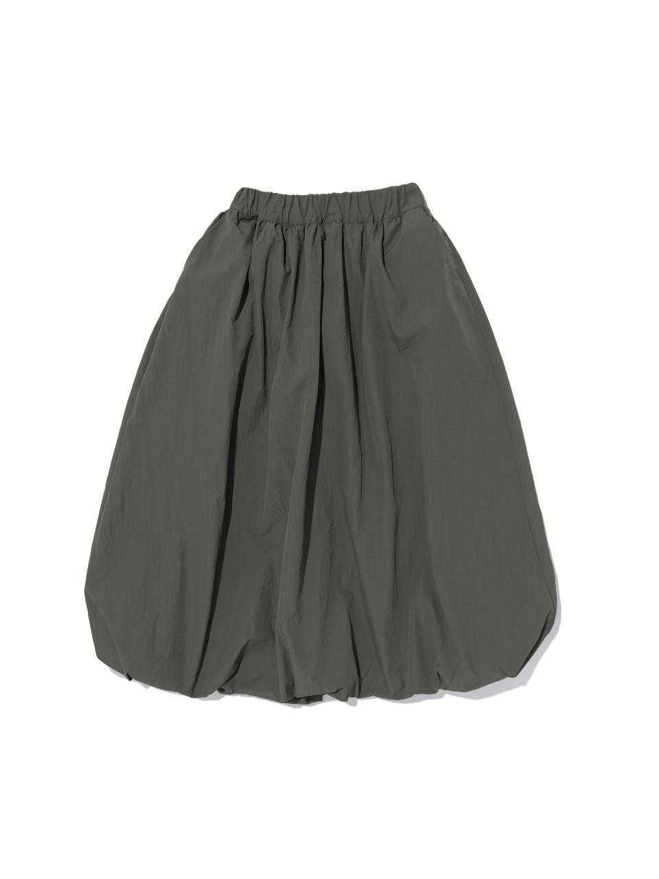 CARGOBROS Washed Balloon Long Skirt [Khaki]