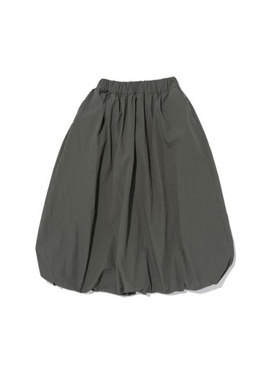 CARGOBROS Washed Balloon Long Skirt [Khaki]