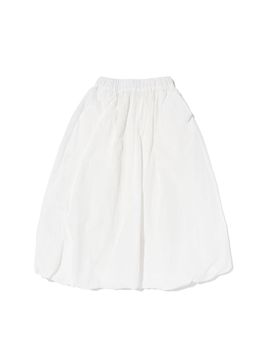 CARGOBROS Washed Balloon Long Skirt [WHITE]