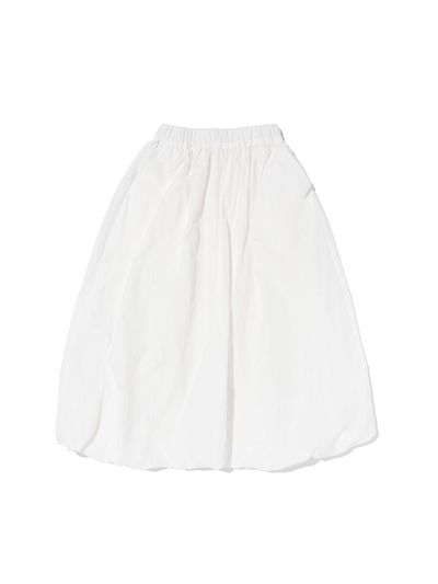 CARGOBROS Washed Balloon Long Skirt [WHITE]
