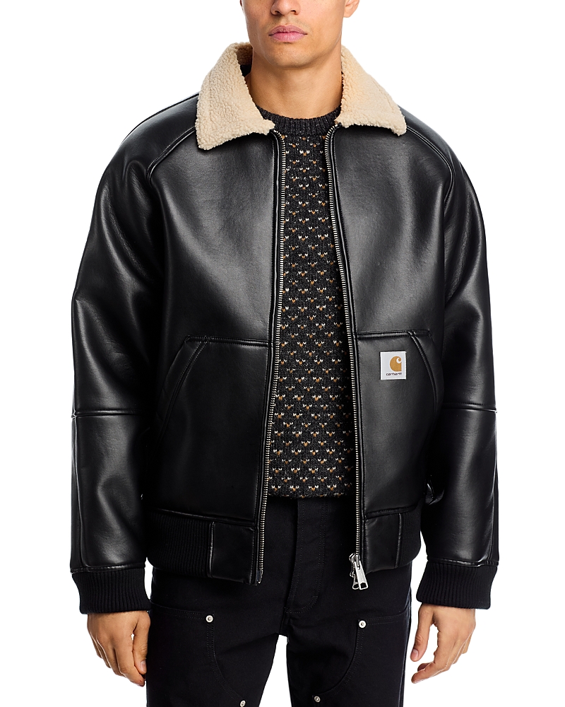 Carhartt Wip - Shepton Faux Leather Bomber Jacket