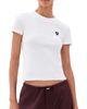 Carhartt WIP Carhartt WIP Small Heart Patch T-Shirt White/Black - 1