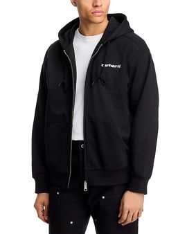 Carhartt Wip Carhartt Wip Zip Front Logo Graphic Hoodie