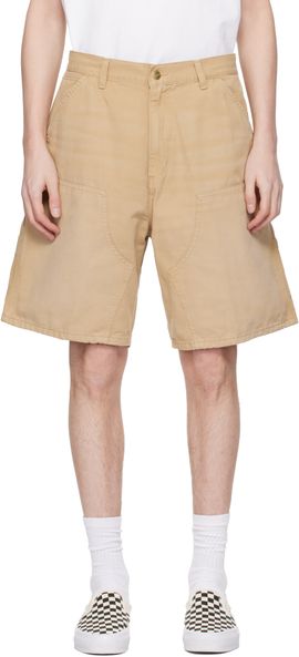 Carhartt Work In Progress Carhartt Work In Progress Beige Double Knee Shorts