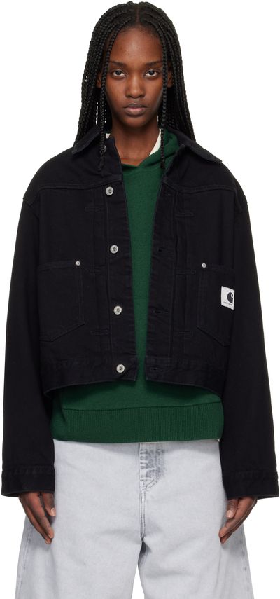 Carhartt Work In Progress Carhartt Work In Progress Black Belmar Denim Jacket