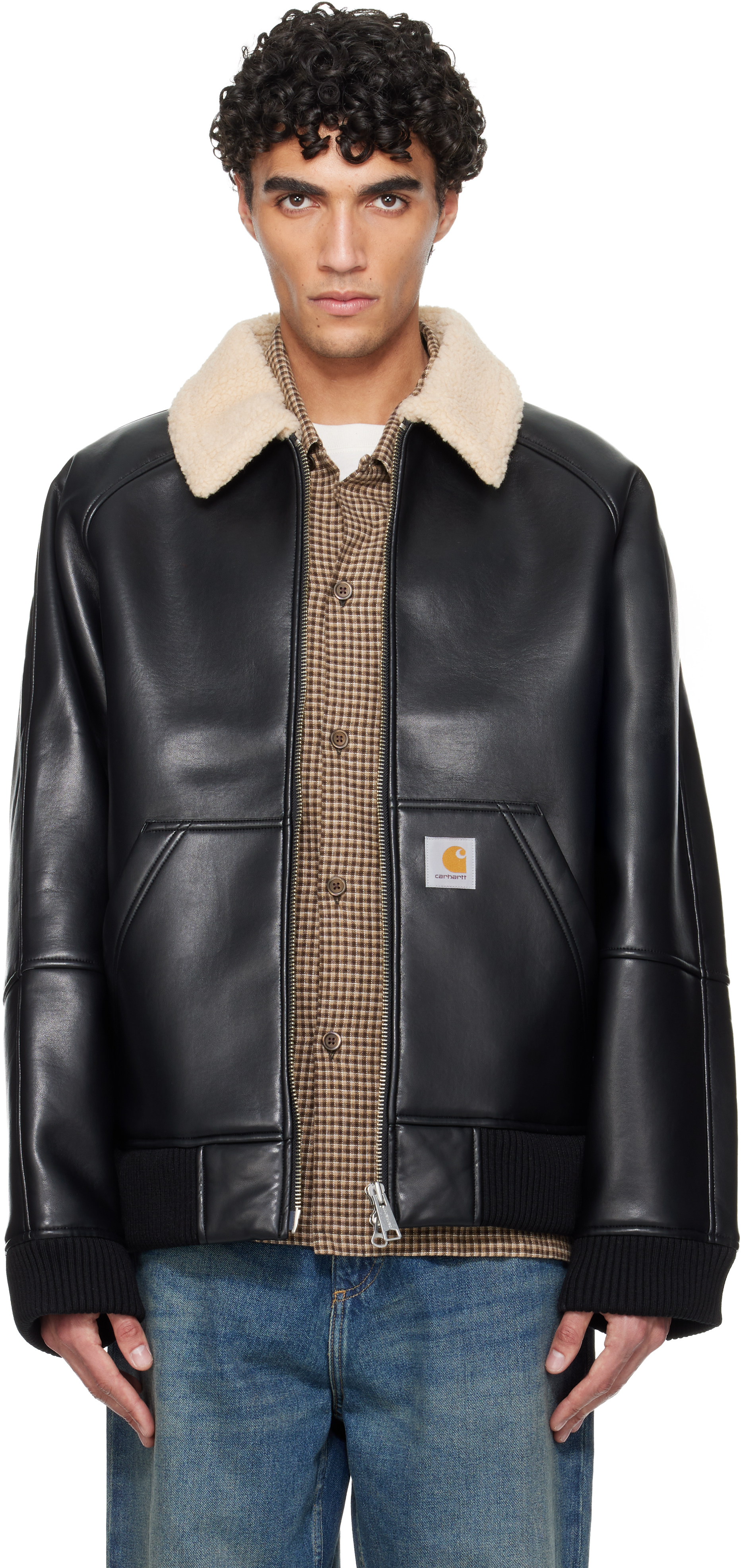 carhartt WORK IN PROGRESS レザージャケット Carhartt WIP / カーハート ワークインプログレス】LEATHER CHORE COAT
