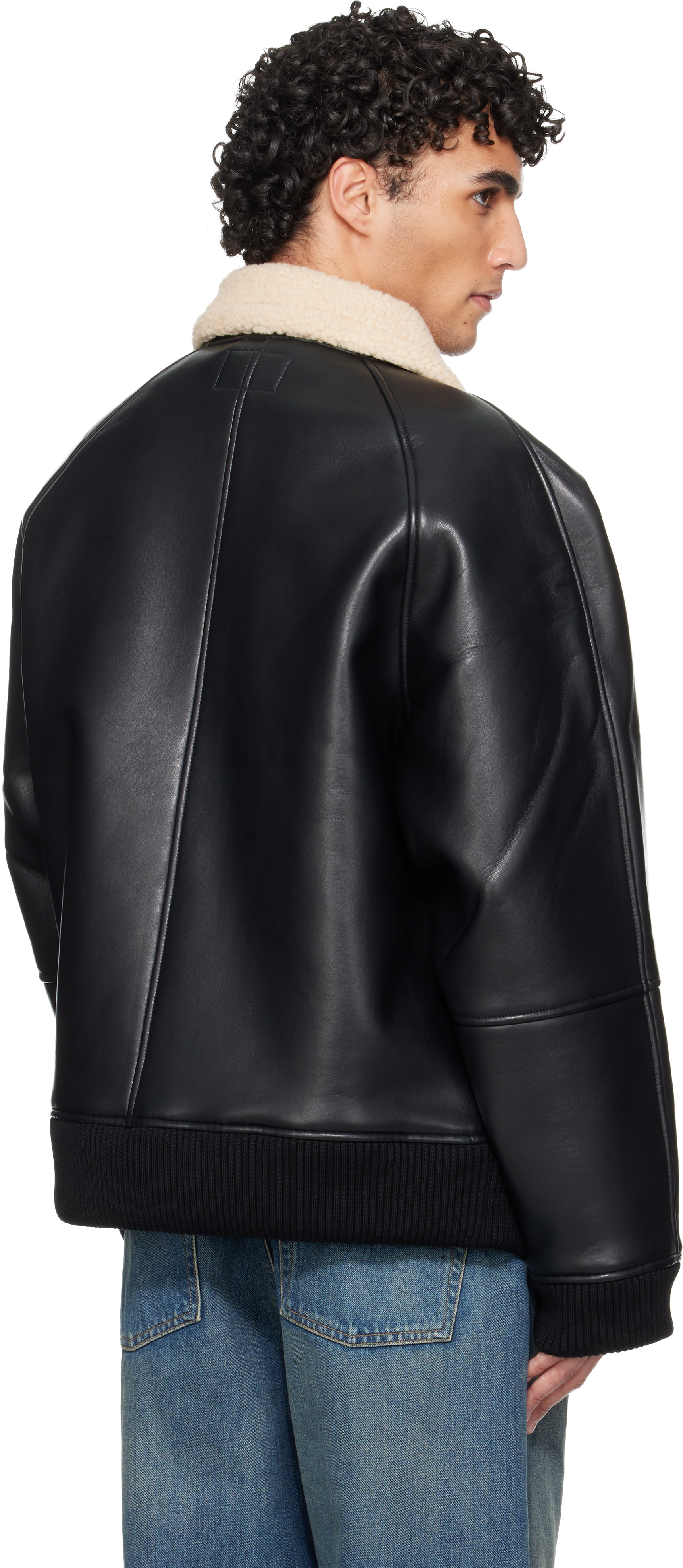 carhartt WORK IN PROGRESS レザージャケット Carhartt Work In Progress - Black Shepton Faux-Leather Jacket