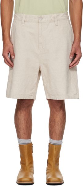 Carhartt Work In Progress Carhartt Work In Progress Off-White Walter Single Knee Shorts