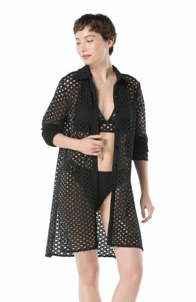 Carmen Marc Valvo Carmen Marc Valvo Button Up Shirt Swim