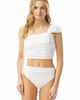 Carmen Marc Valvo Carmen Marc Valvo One Shoulder Cropped Bikini Swim Top - 1