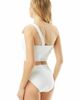 Carmen Marc Valvo Carmen Marc Valvo One Shoulder Cropped Bikini Swim Top - 2