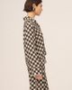 Carmen Says Carmen says Classic Betty Geometric Print Shirt Top in Oyster, Women's at Urban Outfitters - 4