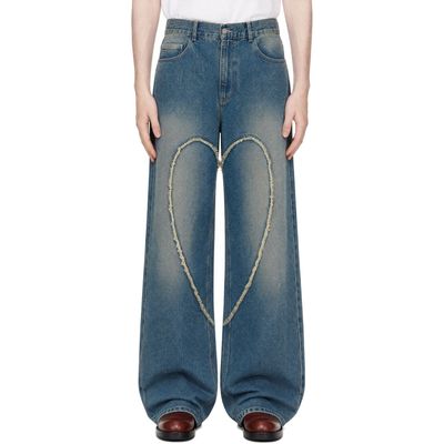 Carne Bollente Carne Bollente Blue Love Pants 00's Jeans