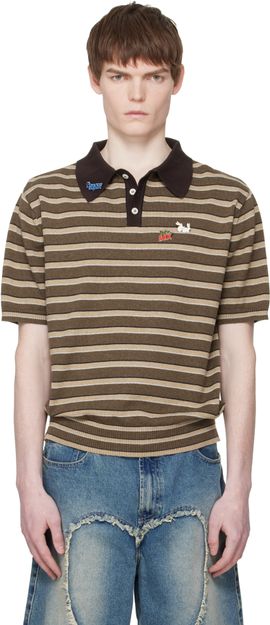 Carne Bollente Carne Bollente Brown Pin-Up Patrol Polo