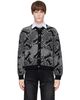 Carne Bollente Carne Bollente Gray Night of 1000 Rabbits Cardigan - 1