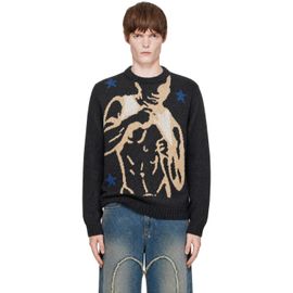 Carne Bollente Carne Bollente Gray Soft Top Sweater