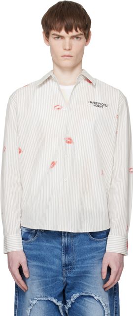 Carne Bollente Carne Bollente Off-White 'Business Sensual' Shirt