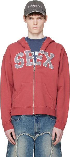 Carne Bollente Carne Bollente Red 'Zipcode: Desire' Hoodie