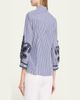 Carolina Herrera Ana Embroidered Striped Poplin Button-Down Shirt - 3