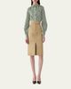 Carolina Herrera Belted Cotton Pencil Skirt - 2