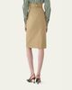 Carolina Herrera Belted Cotton Pencil Skirt - 3