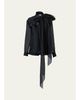 Carolina Herrera Bow Button-Front Silk Shirt - 1