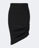 Carolina Herrera Carolina Herrera Asymmetric gathered wool-blend midi skirt - 1