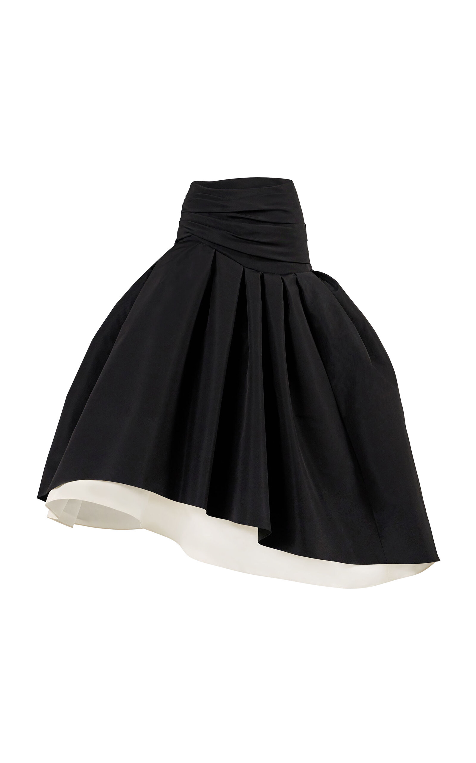 Carolina Herrera Carolina Herrera Asymmetric Silk Faille Skirt