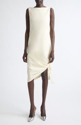 Carolina Herrera Carolina Herrera Asymmetrical Boatneck Sheath Dress