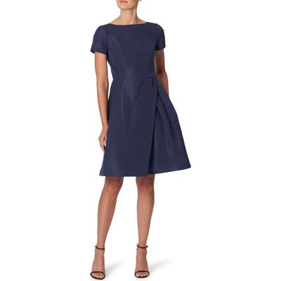 Carolina Herrera Carolina Herrera Beatuea Neck Silk A-Line Dress