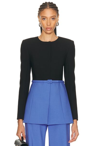 Carolina Herrera Carolina Herrera Belted Crewneck Jacket