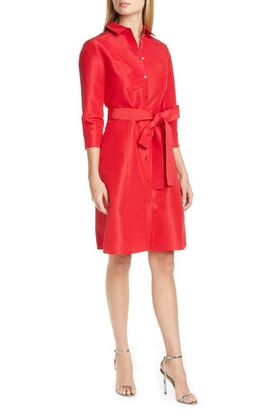 Carolina Herrera Carolina Herrera Belted Silk Shirtdress