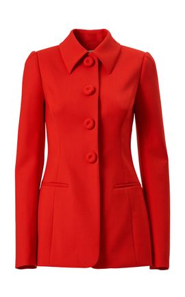 Carolina Herrera Carolina Herrera BiStretch Wool Tailored Jacket