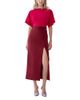 Carolina Herrera Carolina Herrera Boat Neck Belted Midi Dress - 1